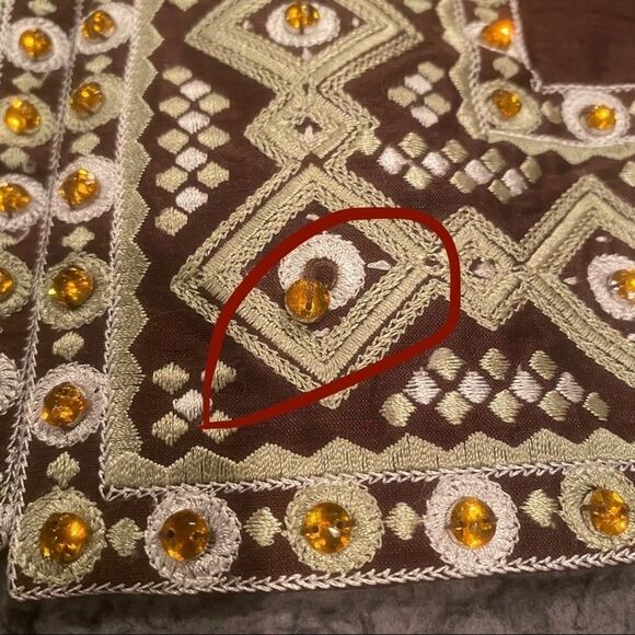 Victor Costa 100% Silk Beaded Elegant Blazer Jacket Size 14 - Picture 8 of 13